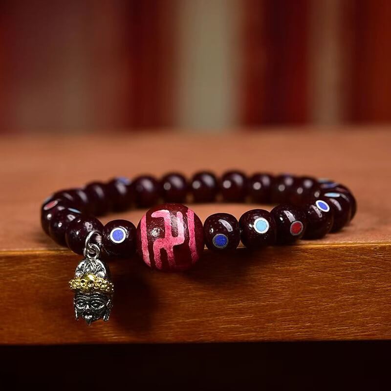 Zen Healing Tibetan Star-Moon Bodhi Dzi Bead Agate Turquoise Powerful Bracelet