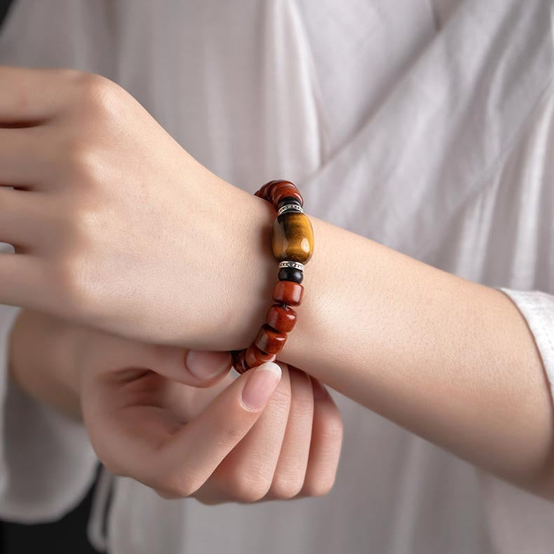 Zen Healing Tibetan Yak Bone Protection Mala Bracelet