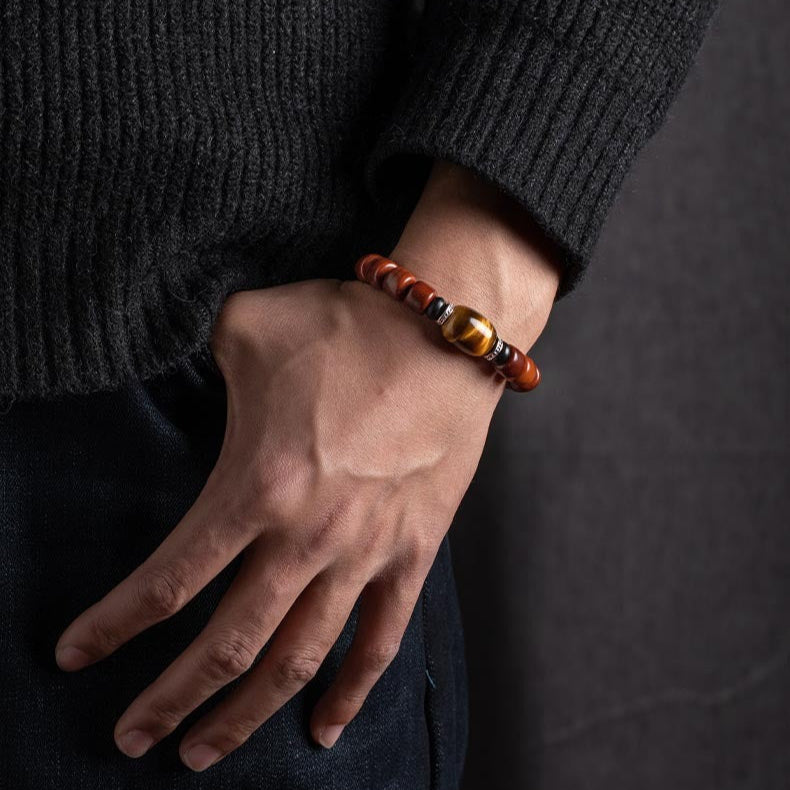 Zen Healing Tibetan Yak Bone Protection Mala Bracelet