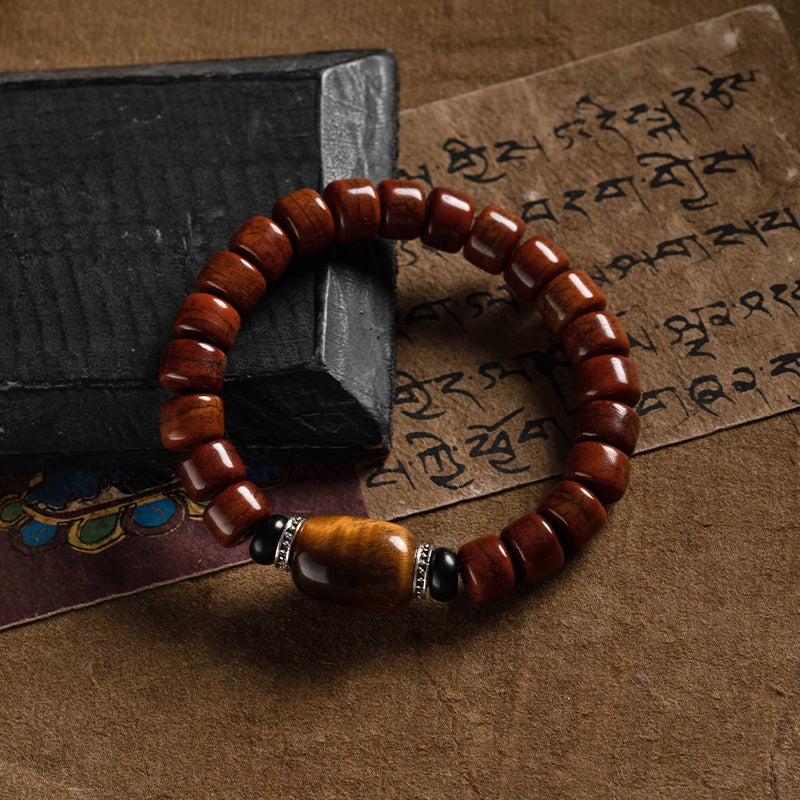 Zen Healing Tibetan Yak Bone Protection Mala Bracelet