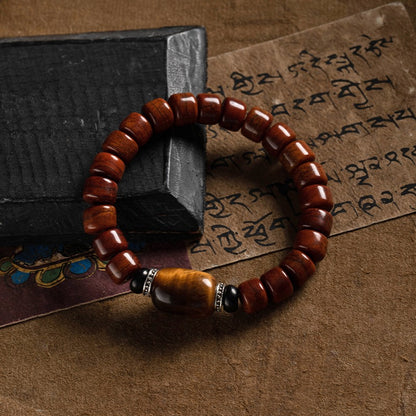Zen Healing Tibetan Yak Bone Protection Mala Bracelet