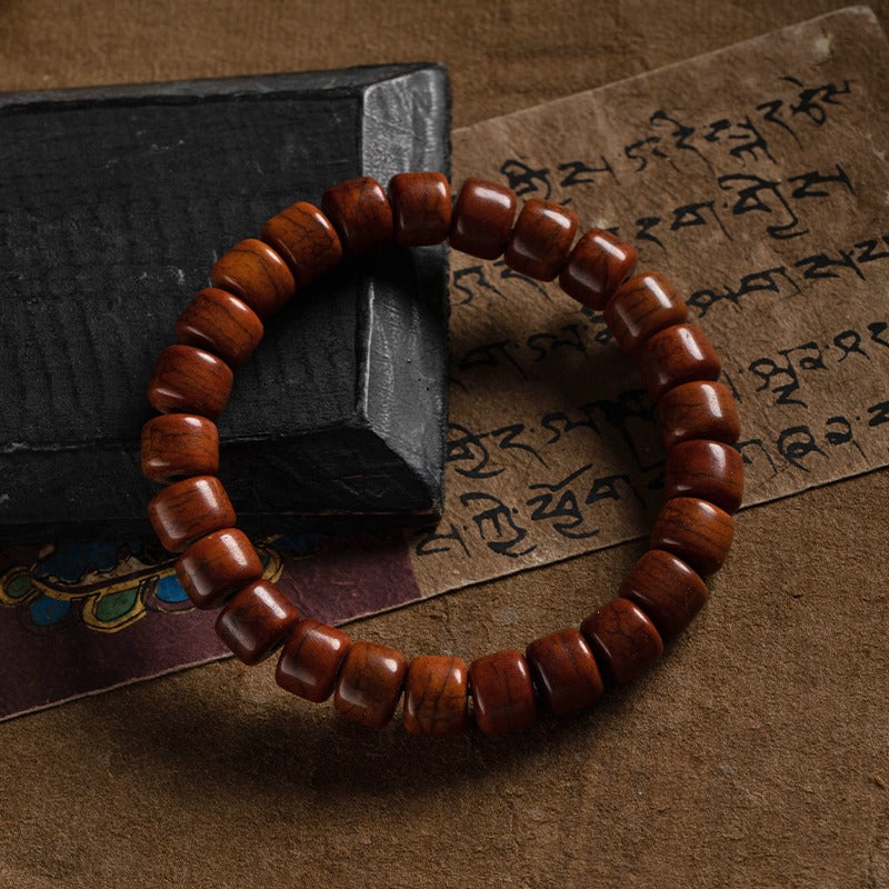 Zen Healing Tibetan Yak Bone Protection Mala Bracelet