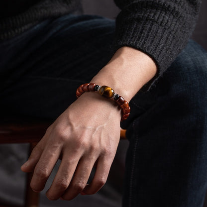 Zen Healing Tibetan Yak Bone Protection Mala Bracelet
