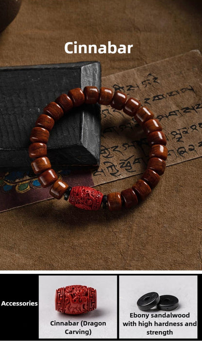 Zen Healing Tibetan Yak Bone Protection Mala Bracelet