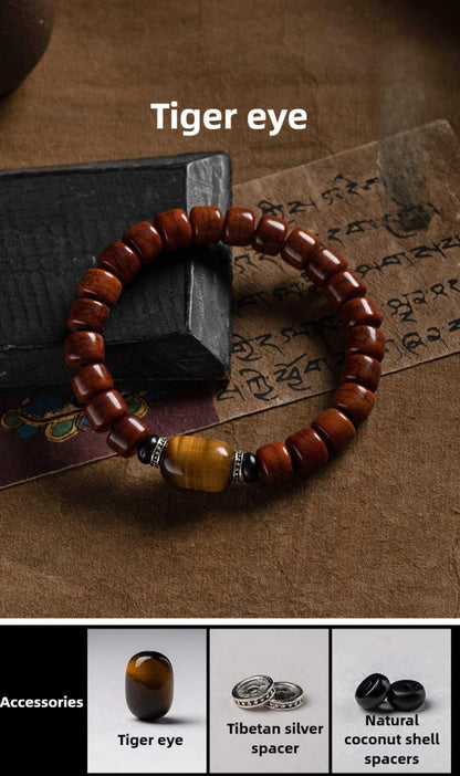 Zen Healing Tibetan Yak Bone Protection Mala Bracelet