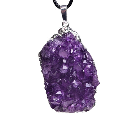 Amethyst Cluster Necklace - Attract Wealth and Blessings · Enhance Inspiration