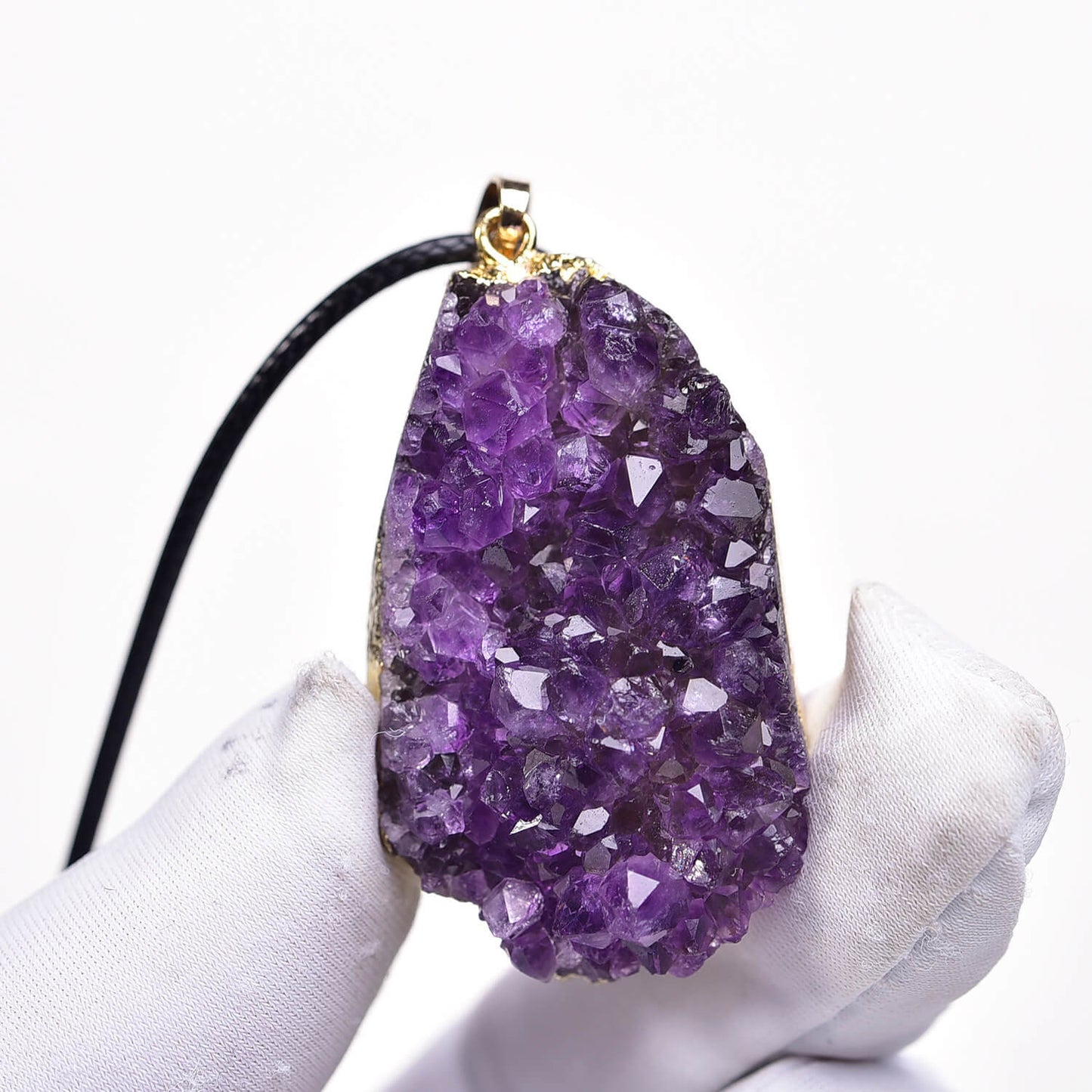 Amethyst Cluster Necklace - Attract Wealth and Blessings · Enhance Inspiration