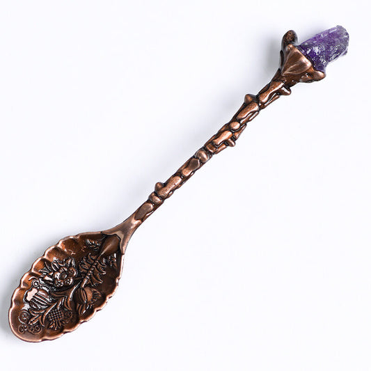 Amethyst Coffee Spoon - Alleviate Stress · Embrace Slow Living