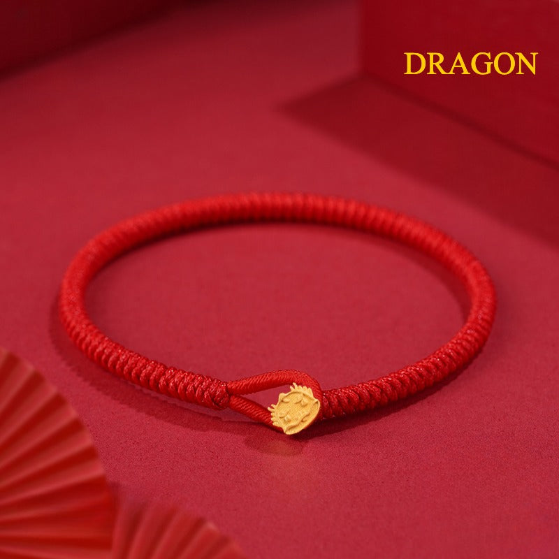 Zen Healing 925 Silver 2025 Chinese Zodiac Red String Bracelet