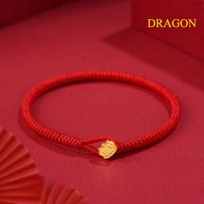 Zen Healing 925 Silver 2025 Chinese Zodiac Red String Bracelet