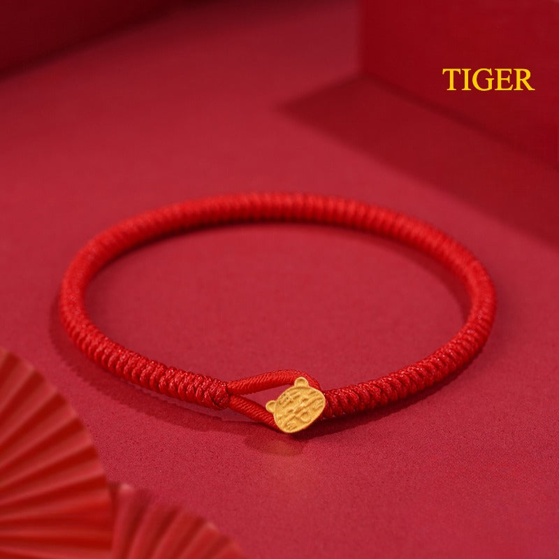 Zen Healing 925 Silver 2025 Chinese Zodiac Red String Bracelet