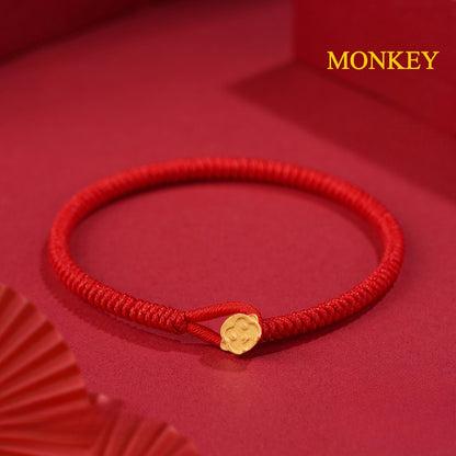 Zen Healing 925 Silver 2025 Chinese Zodiac Red String Bracelet