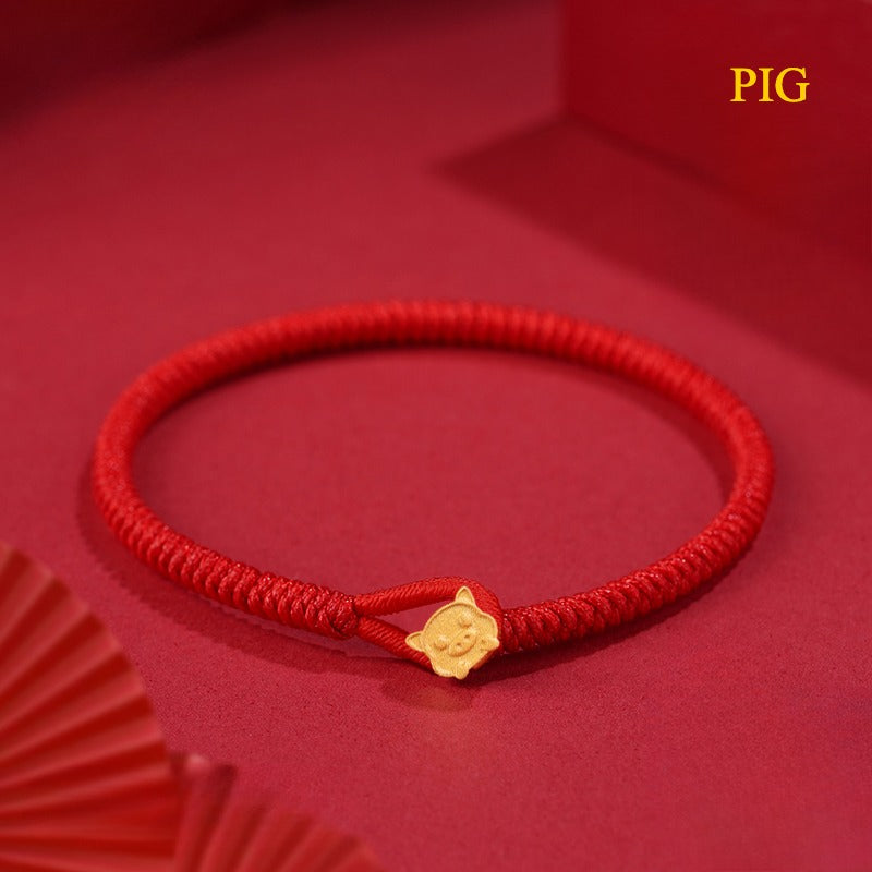 Zen Healing 925 Silver 2025 Chinese Zodiac Red String Bracelet