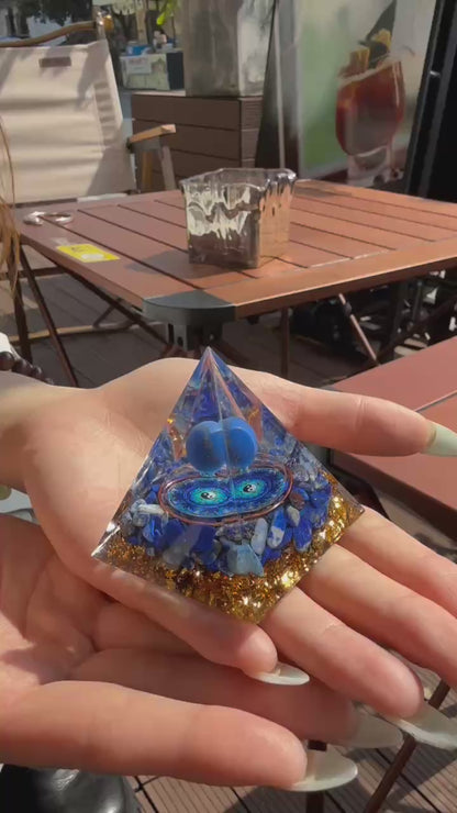 Lapis Lazuli Pyramid - Stay Alert and Enhance Wisdom