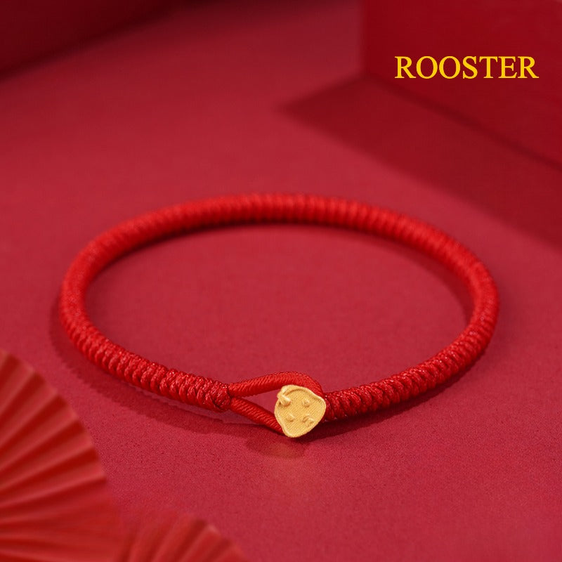 Zen Healing 925 Silver 2025 Chinese Zodiac Red String Bracelet