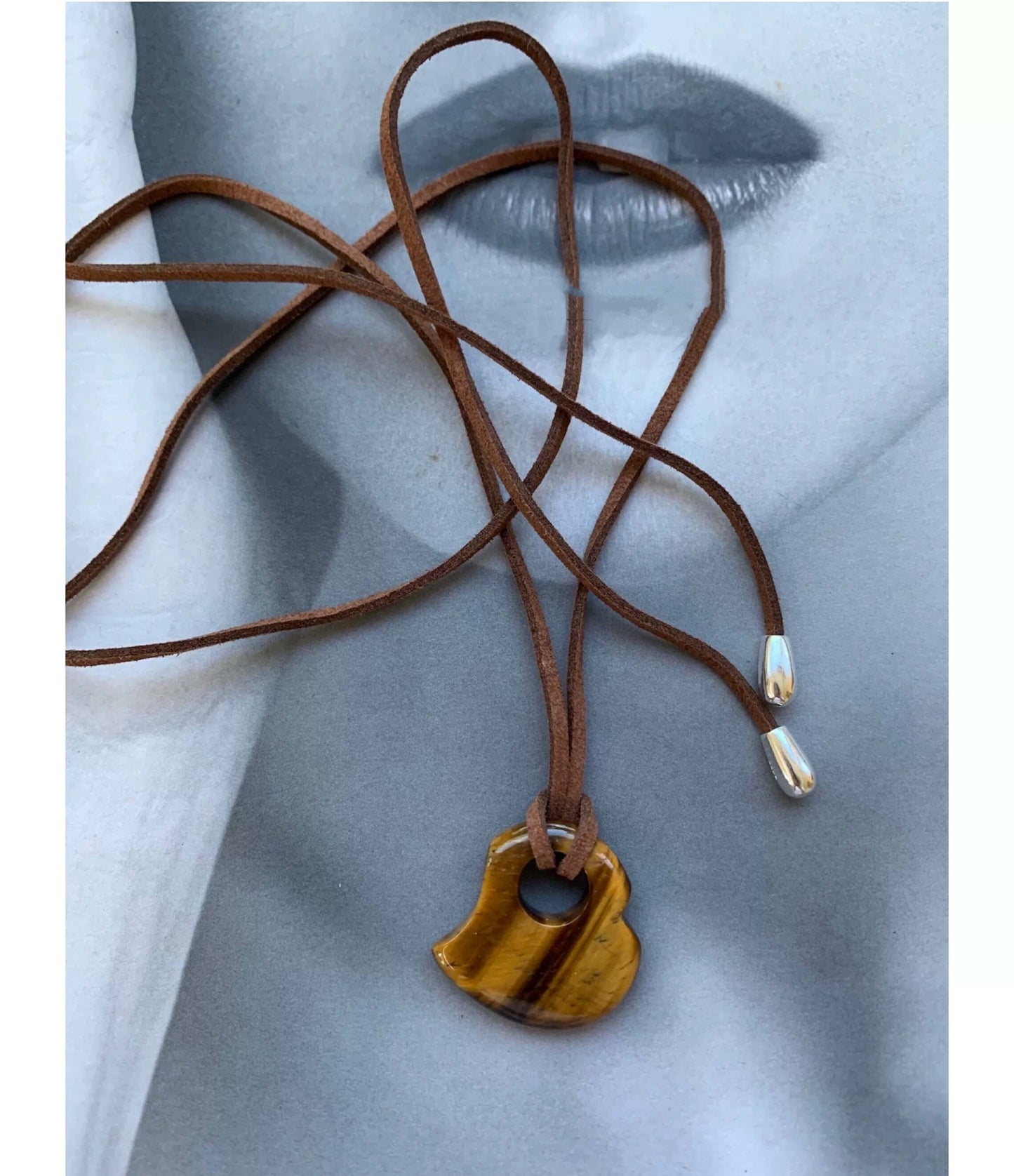 tiger eye stone love necklace- love and power